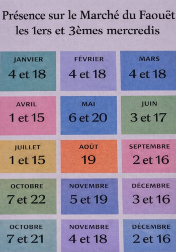Calendrier marché du Faouet Calendrier marché du Faouet